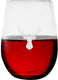 Cuisivin - 12.85 oz Stag Print Stemless Wine Glass, Pack of 6 - 8505ANM.STAG