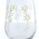 Cuisivin - 13 Oz Designed Glassware Golden Floral Stemless Glass, 6pk BB - 8311GF