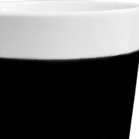 Cuisivin - 13.8 Oz Velour Black Band Porcelain Mug with Handle - 6603VBL