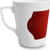 Cuisivin - 13.8 Oz Velour Red Porcelain Mug with Handle - 6603VRD