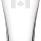 Cuisivin - 15 Oz Canada Print Beer Glass, Set Of 6 - 8802CAN