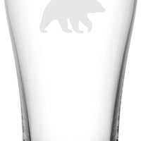 Cuisivin - 15 oz Bear Print Beer Glass, Pack of 6 - 8802ANM.BEAR