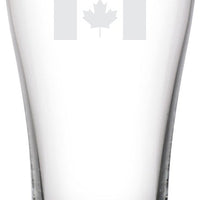Cuisivin - 15 oz Canada Print Beer Glass, Pack of 6 - 8802CAN