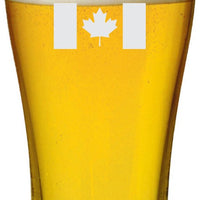 Cuisivin - 15 oz Canada Print Beer Glass, Pack of 6 - 8802CAN