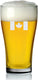 Cuisivin - 15 oz Canada Print Beer Glass, Pack of 6 - 8802CAN