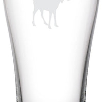 Cuisivin - 15 oz Moose Print Beer Glass, Pack of 6 - 8802ANM.MOOSE