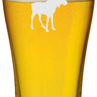 Cuisivin - 15 oz Moose Print Beer Glass, Pack of 6 - 8802ANM.MOOSE