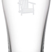 Cuisivin - 15 oz Muskoka Chair Print Beer Glass, Pack of 6 - 8802MUSK