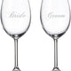 Cuisivin - 15.25 Oz Bride & Groom Wine Glass, Set Of 2 - 8462BG