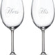 Cuisivin - 15.25 Oz His & Hers Wine Glass, Set Of 2 - 8462HH