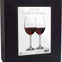 Cuisivin - 15.25 oz Bride & Bride Red Wine Glasses, Pack of 2 - 8462B