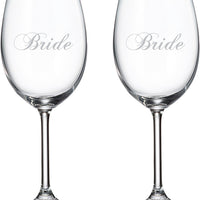 Cuisivin - 15.25 oz Bride & Bride Red Wine Glasses, Pack of 2 - 8462B