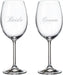 Cuisivin - 15.25 oz Bride & Groom Wine Glass, Pack of 2 - 8462BG