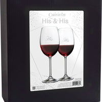 Cuisivin - 15.25 oz His & His Red Wine Glasses, Pack of 2 - 8462HIS