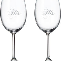 Cuisivin - 15.25 oz His & His Red Wine Glasses, Pack of 2 - 8462HIS