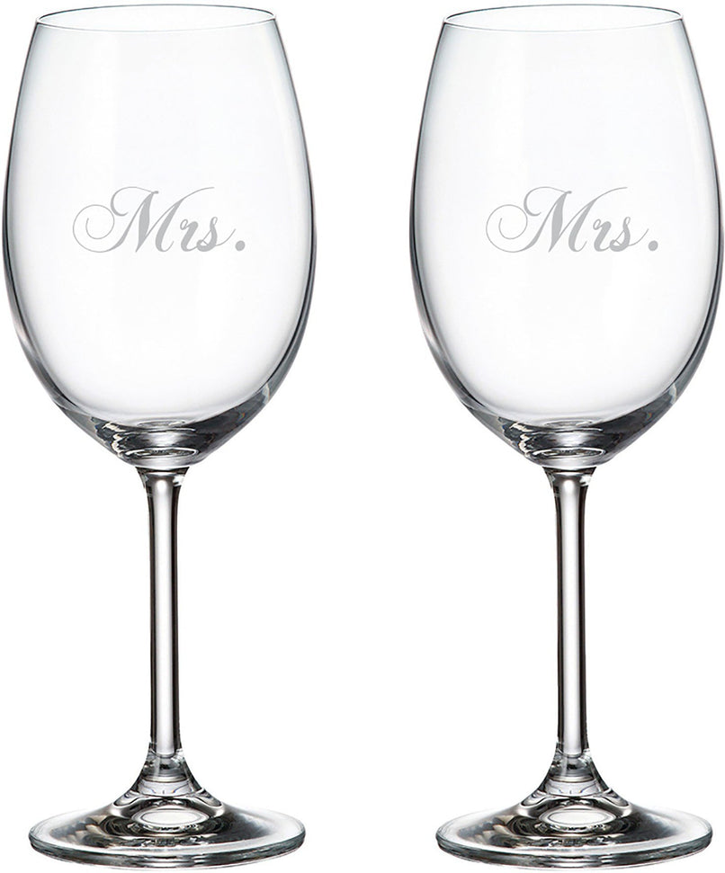 Cuisivin - 15.25 oz Mr. & Mr. Red Wine Glasses, Pack of 2 - 8462MR