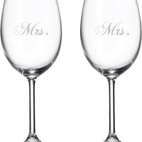 Cuisivin - 15.25 oz Mr. & Mr. Red Wine Glasses, Pack of 2 - 8462MR