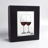 Cuisivin - 15.25 oz Mr. & Mrs. Wine Glass, Pack of 2 - 8462MM