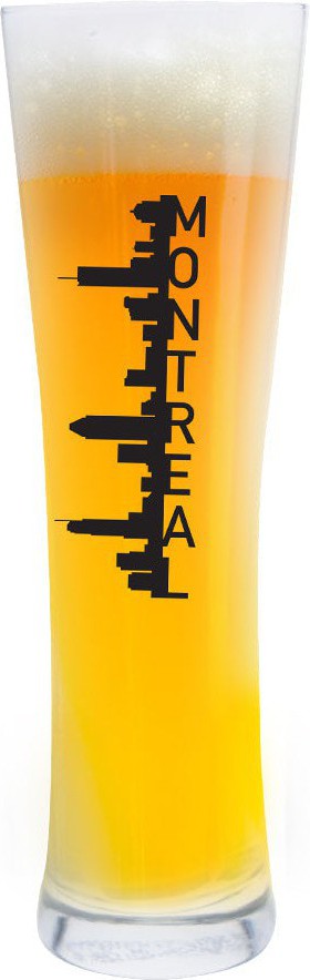 Cuisivin - 16.9 Oz Skyline Montreal Beer Glass - 8621MONT