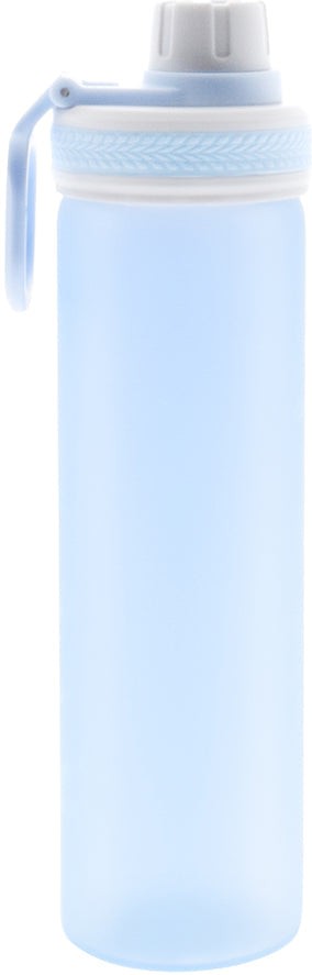 Cuisivin - 18.5 Oz PuroAqua Blue Belle Glass Water Bottle (550ml) - 8142