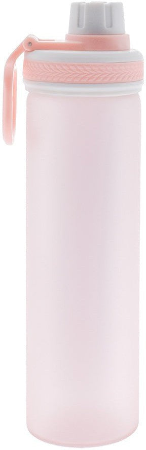 Cuisivin - 18.5 Oz PuroAqua Blush Pink Glass Water Bottle, (550ml) - 8143