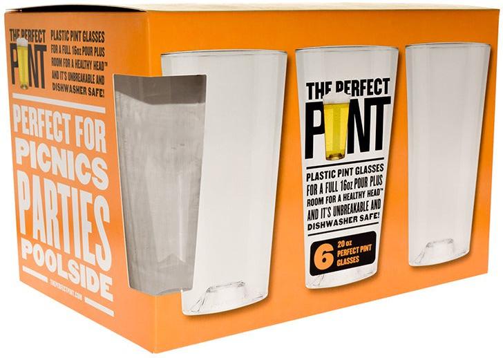 Cuisivin - 20 Oz Perfect Pint Glass, Pack of 6 - 8616