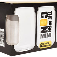 Cuisivin - 5 Oz Man Can Mini Cocktail Plastic Glass, Pack of 6 - 8626