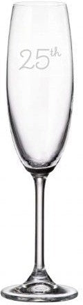 Cuisivin - 7.5 oz 25th Anniversary Flute Glass, Pack of 2 - 8465AN25