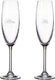 Cuisivin - 7.5 oz His & Hers Champagne Flute Glass, Pack of 2 - 8465HH