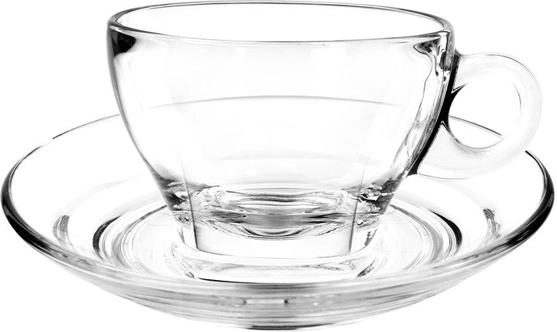 Cuisivin - 9 oz Caffe Latte, Pack of 2 Cups & 2 Saucers - 8703