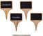 Cuisivin - Bel-Air Wood Cheese Markers Set of 4 Pc+1 Chalk - 4805