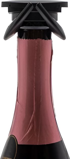Cuisivin - Black Blister Clip Cap Champagne Stopper - 4410