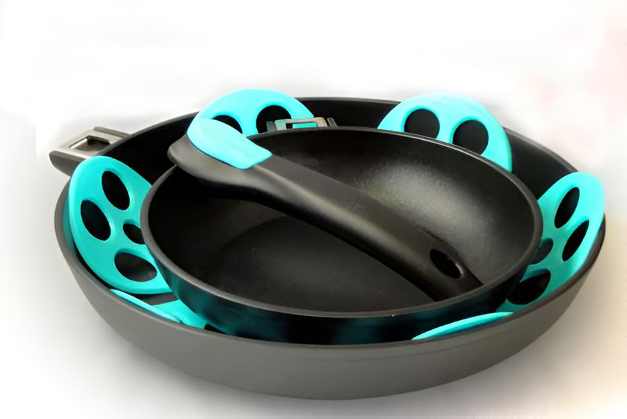 Cuisivin - Black Turquoise Detachable Pan Lever - CAM HPP TRQ