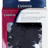 Cuisivin - Black/White Puzzle Coaster, Pack of 4 - 3310BW