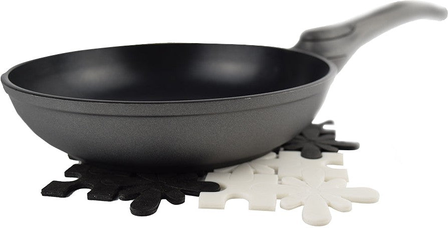 Cuisivin - Black/White Puzzle Coaster, Pack of 4 - 3310BW