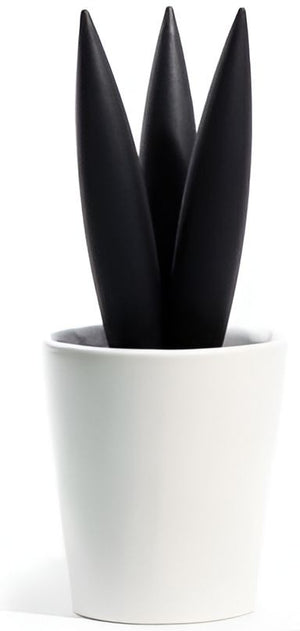 Cuisivin - Cereus Black Trivet With Porcelain Bowl - TT1B