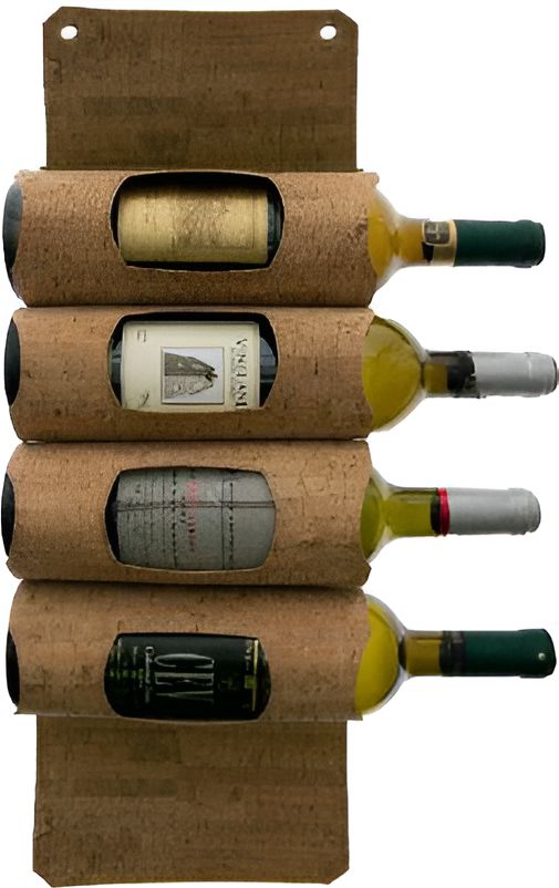 Cuisivin - Corky 4 Wine Bottles Hanging Display - 4692