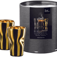 Cuisivin - Eisch 3.38 Oz Unik Gold Espresso Glass, Pack of 2 - 132.8