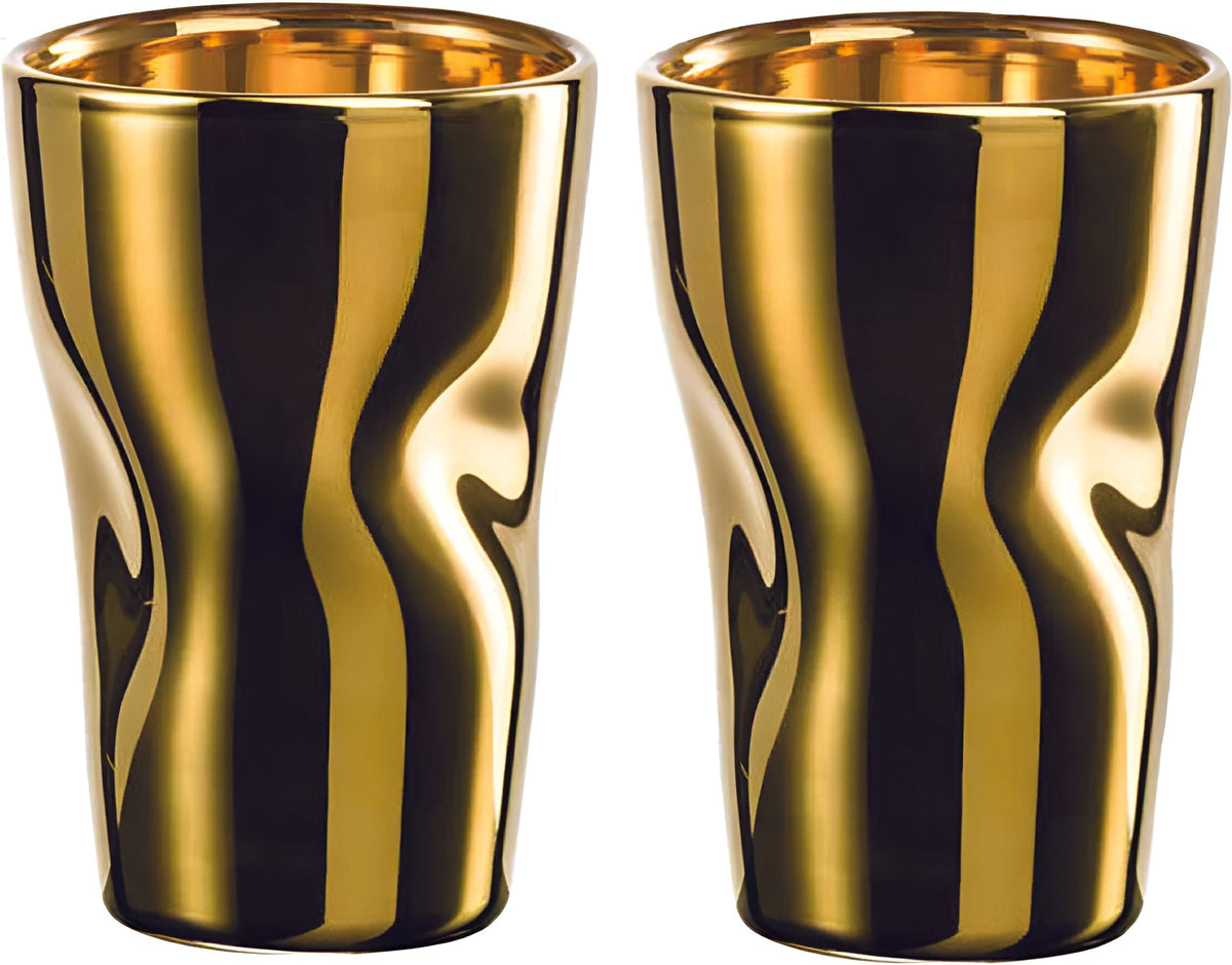 Cuisivin - Eisch 3.38 Oz Unik Gold Espresso Glass, Pack of 2 - 132.8