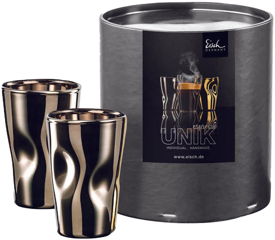 Cuisivin - Eisch 3.38 Oz Unik Platinum Espresso Glass, Pack of 2 - 132.9