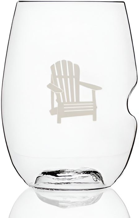 Cuisivin - Govino 16 Oz Muskoka Glasses with Chair Print - 3150MUSK