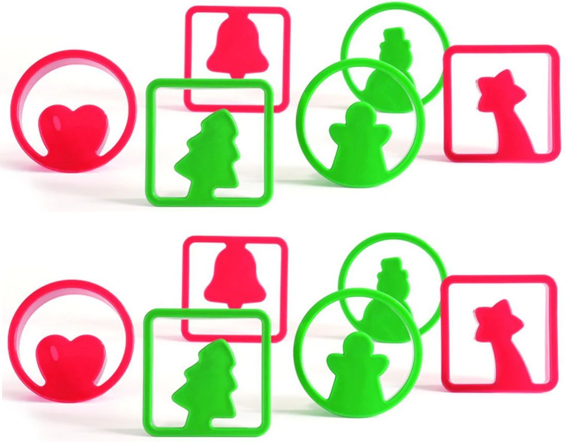 Cuisivin - Pavoni Christmas Cookie Cutters, Pack of 12 - CHRISTMASCOOKIES