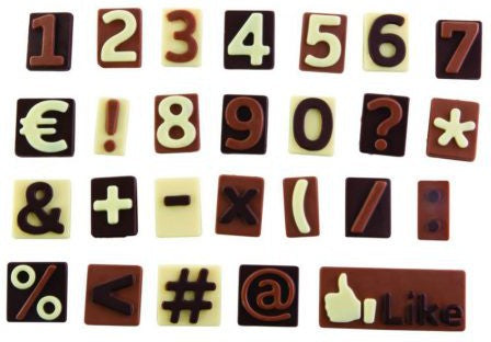 Cuisivin - Pavoni Numbers Chocolate Mould - CHOCO18S