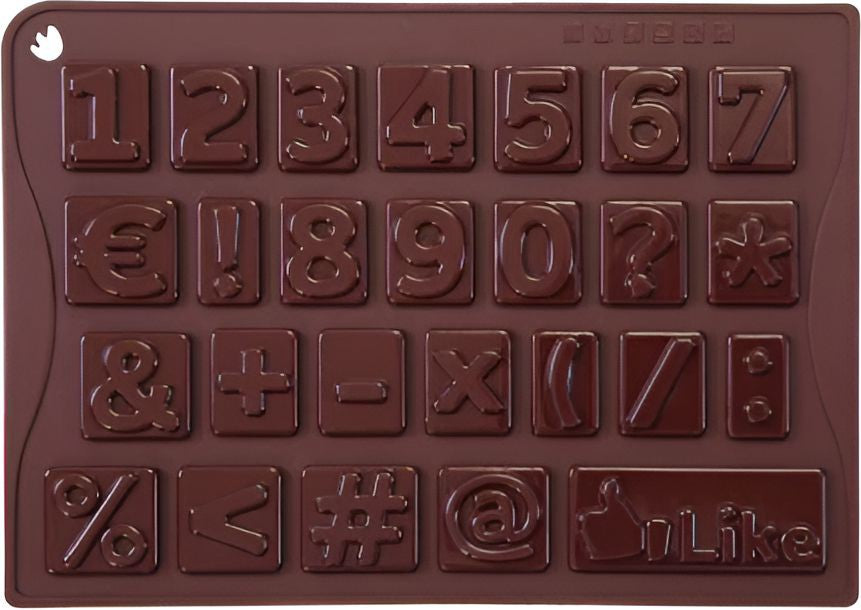 Cuisivin - Pavoni Numbers Chocolate Mould - CHOCO18S
