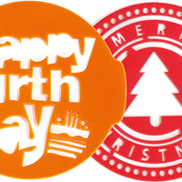 Cuisivin - Pavoni Stencil Birthday & Christmas - SUGARMASKBC