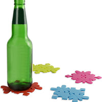 Cuisivin - Puzzle Coaster, Pack of 4 (4 Assorted Colors) - 3310