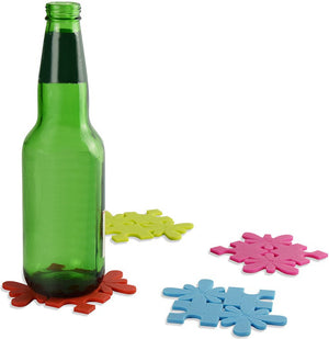 Cuisivin - Puzzle Coaster, Set of 4 (4 Assorted Colors) - 3310