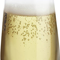 Cuisivin - Stemless 9.5 oz Casual Flute Glass, Pack of 6 - 8134B