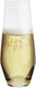 Cuisivin - Stemless 9.5 oz Casual Flute Glass, Pack of 6 - 8134B