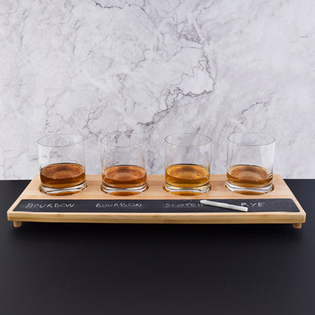 Cuisivin - Tasting Flight Board With Slate and 1 Soap Stone Marker - 3321